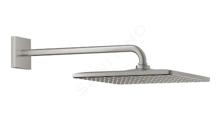 Grohe Rainshower - Hlavová sprcha 310 Mono Cube 9,5 l/min, 1 proud, sprchové rameno 42 cm, supersteel 26564DC0