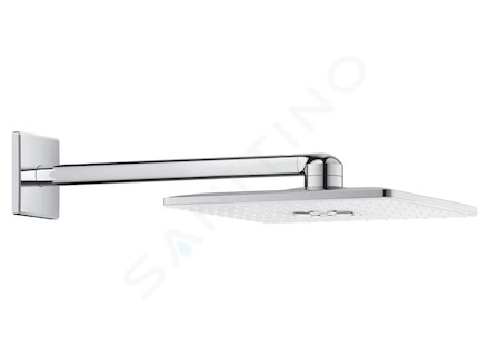 Grohe Rainshower SmartActive Cube - Hlavová sprcha 310, sprchové rameno 43 cm, 2 proudy, měsíční bílá 26479LS0