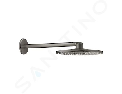 Grohe Rainshower SmartActive - Hlavová sprcha 310, sprchové rameno 43 cm, 2 proudy, kartáčovaný Hard Graphite 26475AL0