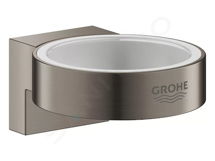 Grohe Selection - Držák skleničky/mýdelníku, kartáčovaný Hard Graphite 41027AL0