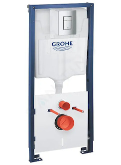 Grohe Solido - Předstěnový instalační set pro závěsné WC, ovládací tlačítko Even, chrom 39930000