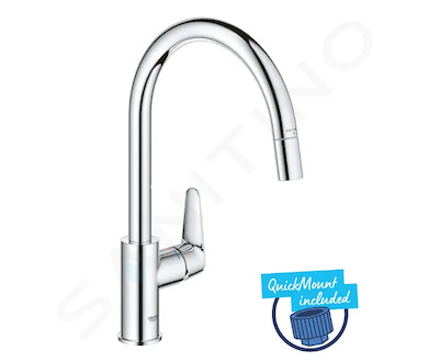 Grohe Start Curve - Dřezová baterie s výsuvnou koncovkou, chrom 30562000