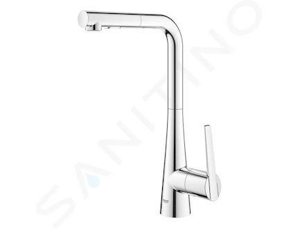 Grohe Zedra - Dřezová baterie s výsuvnou sprškou, chrom 32553002