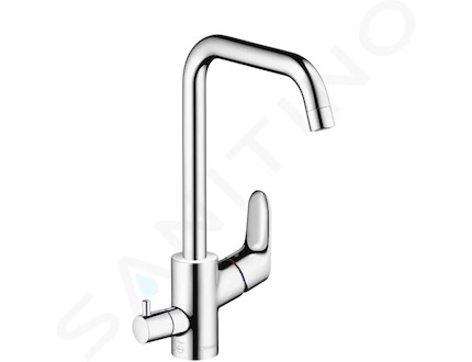 Hansgrohe Focus M41 - Páková dřezová baterie s uzavíracím ventilem, chrom 31823000