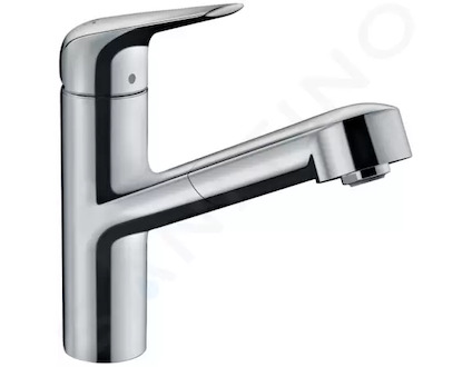 Hansgrohe Focus M42 - Dřezová baterie M4214-H150 s výsuvnou sprškou, sBOX, chrom 71829000