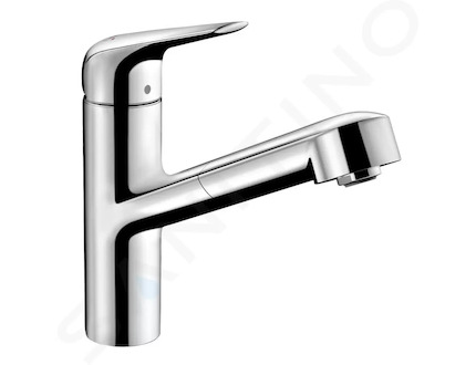 Hansgrohe Focus M42 - Dřezová baterie M427-H150 s výsuvnou sprškou, chrom 71814000