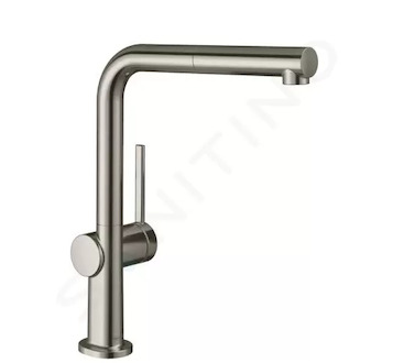 Hansgrohe M54 - Dřezová baterie Talis s výsuvnou koncovkou, sBox, vzhled nerezu 72809800