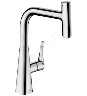 Hansgrohe M71 - Dřezová baterie M7115-H240 s výsuvnou sprškou, sBOX, chrom 73802000