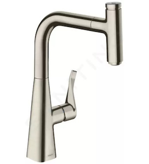 Hansgrohe M71 - Dřezová baterie M7115-H240 s výsuvnou sprškou, sBOX, vzhled nerezu 73802800