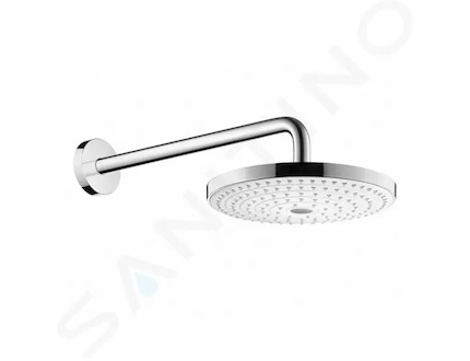 Hansgrohe Raindance Select S - Hlavová sprcha 240, 2 proudy, EcoSmart 9 l/min, sprchové rameno 39 cm, bílá/chrom 26470400