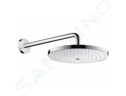 Hansgrohe Raindance Select S - Hlavová sprcha 300, 2 proudy, sprchové rameno 39 cm, bílá/chrom 27378400