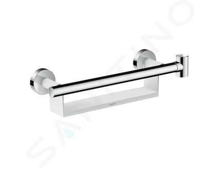 Hansgrohe Raindance Select S - Madlo Comfort s držákem Porter a poličkou, chrom 26328400