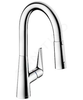 Hansgrohe Talis M51 - Dřezová baterie M5116-H160 s výsuvnou sprškou, sBOX, chrom 73850000