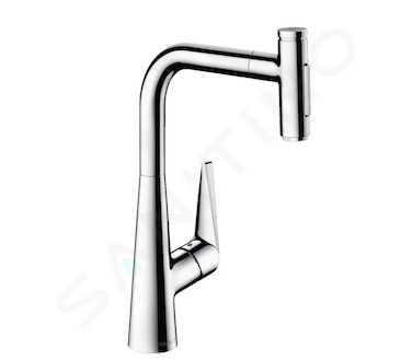 Hansgrohe Talis Select M51 - Dřezová baterie M5117-H300 s výsuvnou sprškou, sBOX, chrom 73867000