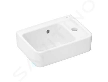 Hansgrohe Xanuia Q - Umývátko 36x25 cm, s přepadem, otvor pro baterii, bílá 60129450