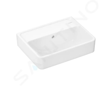 Hansgrohe Xanuia Q - Umývátko 45x34 cm, s přepadem, bez otvoru pro baterii, SmartClean, bílá 61140450