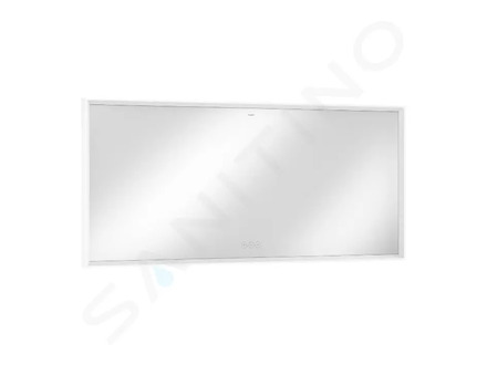 Hansgrohe Xarita E - Zrcadlo s LED osvětlením a vyhříváním, 160x70 cm, dotykový senzor, matná bílá 54983700