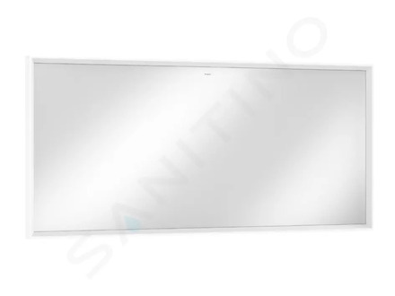 Hansgrohe Xarita E - Zrcadlo s LED osvětlením a vyhříváním, 160x70 cm, IR senzor, matná bílá 54992700