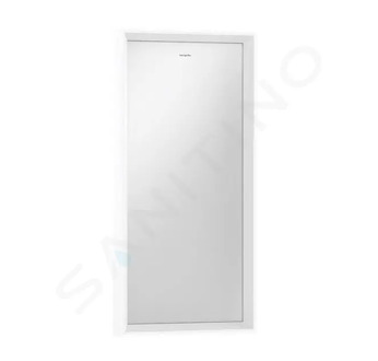 Hansgrohe Xarita E - Zrcadlo s LED osvětlením a vyhříváním, 37x70 cm, IR senzor, matná bílá 54999700