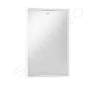 Hansgrohe Xarita E - Zrcadlo s LED osvětlením a vyhříváním, 50x70 cm, IR senzor, matná bílá 54998700