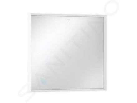 Hansgrohe Xarita E - Zrcadlo s LED osvětlením a vyhříváním, 80x70 cm, IR senzor, matná bílá 54996700