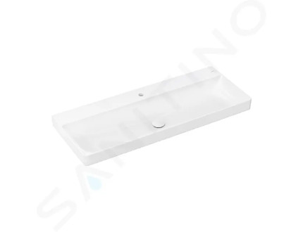 Hansgrohe Xelu Q - Umyvadlo 120x48 cm, bez přepadu, s otvorem pro baterii, SmartClean, bílá 61108450