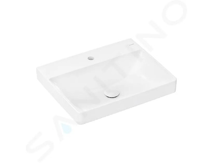 Hansgrohe Xelu Q - Umyvadlo 60x48 cm, bez přepadu, s otvorem pro baterii, SmartClean, bílá 61016450