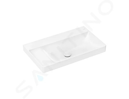 Hansgrohe Xelu Q - Umyvadlo 80x48 cm, bez přepadu, bez otvoru pro baterii, SmartClean, bílá 61032450