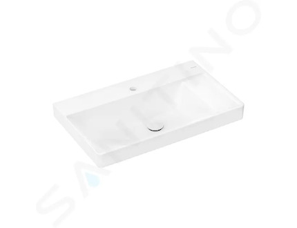 Hansgrohe Xelu Q - Umyvadlo 80x48 cm, bez přepadu, s otvorem pro baterii, SmartClean, bílá 61024450