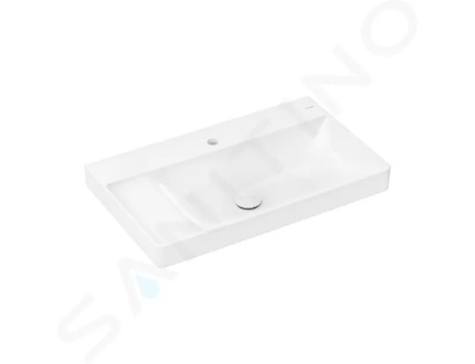 Hansgrohe Xelu Q - Umyvadlo 80x48 cm, bez přepadu, s otvorem pro baterii, SmartClean, bílá 61030450