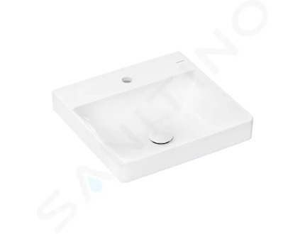 Hansgrohe Xelu Q - Umývátko 50x48 cm, bez přepadu, s otvorem pro baterii, SmartClean, bílá 61012450