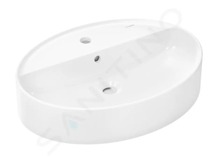 Hansgrohe Xuniva D - Umyvadlo na desku, 60x45 cm, s přepadem, otvor pro baterii, bílá 60170450