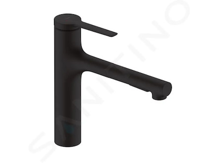 Hansgrohe Zesis M33 - Dřezová baterie 160, s výsuvnou sprškou, sBox lite, matná černá 74804670