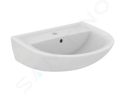 Ideal Standard Eurovit - Umyvadlo 55x46 cm, s přepadem, otvor pro baterii, bílá W332601