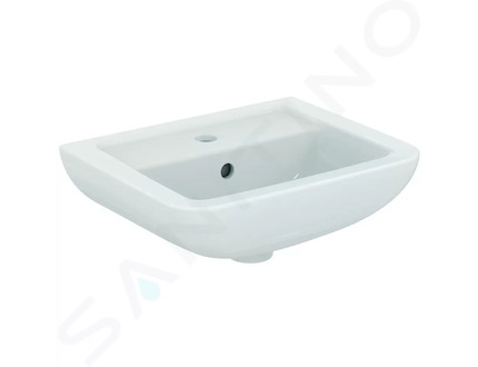 Ideal Standard Eurovit - Umývátko 45x36x17 cm, s přepadem, otvor pro baterii, bílá K284801