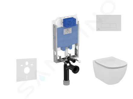 Ideal Standard ProSys - Set předstěnové instalace, klozetu a sedátka  Tesi, tlačítka Oleas M2, Aquablade, SoftClose, bílá ProSys