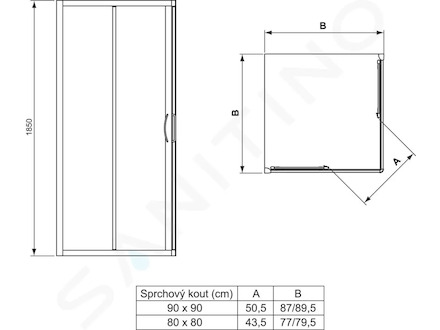 Ideal Standard Tipica - Kompenzační profil 25 mm, silver brill (matná stříbrná) T2196YB