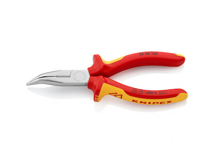 KNIPEX Půlkulaté kleště zahnuté chrom 2526160