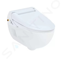 Geberit AquaClean - Elektronický bidet AquaClean 4000 s keramikou, Rimfree, SoftClosing, alpská bílá 146.135.11.1