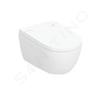 Geberit AquaClean - Elektronický bidet AquaClean Alba s keramikou, Rimfree, SoftClose, KeraTect, bílá 146.350.01.1