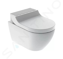 Geberit AquaClean - Elektronický bidet Tuma Comfort s keramikou, Rimfree, SoftClosing, kartáčovaná nerez 146.292.FW.1