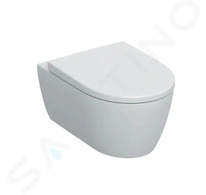 Geberit iCon - Závěsné WC se sedátkem, Rimfree, SoftClose, alpská bílá 501.663.JT.1