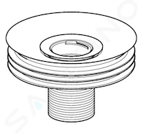 Geberit Příslušenství - Sifonový adaptér pro bezvodé pisoáry,  průměr 125 mm 116.062.00.1