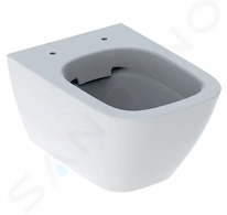 Geberit Smyle Square - Závěsné WC, Rimfree, bílá 500.379.01.1