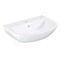 Grohe Bau Ceramic - Umyvadlo 61x44 cm, s přepadem, 1 otvor pro baterii, alpská bílá 39421000