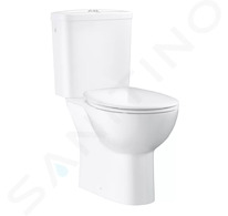 Grohe Bau Ceramic - WC kombi set s nádržkou a sedátkem softclose, alpská bílá 39347000