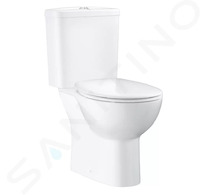 Grohe Bau Ceramic - WC kombi set s nádržkou a sedátkem softclose, rimless, alpská bílá 39604000