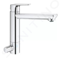 Grohe BauEdge - Dřezová baterie s uzavíracím ventilem, chrom 31696000