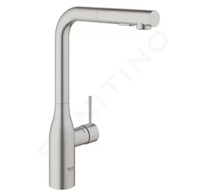 Grohe Essence - Dřezová baterie s výsuvnou sprškou, supersteel 30270DC0