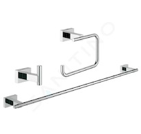 Grohe Essentials Cube - Sada doplňků, chrom 40777001